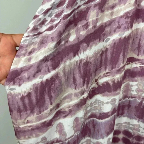 Lulus Mauve Tie Dye Maxy Dress Beachy Boho Flowy Sleeveless S/M - Picture 5 of 8